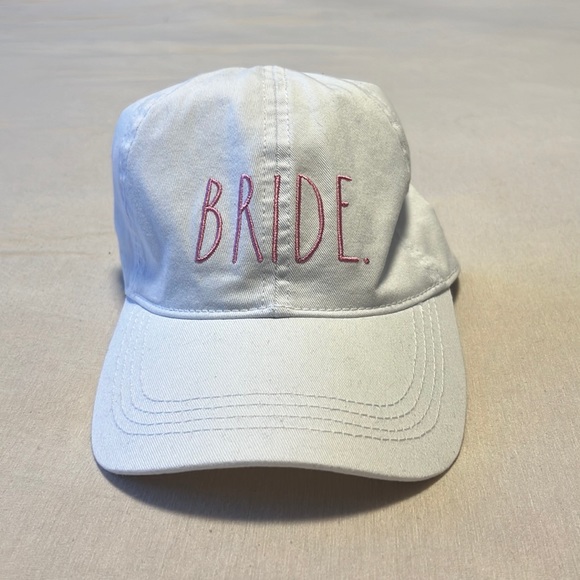 RAE DUNN | White Embroidered Bride Hat